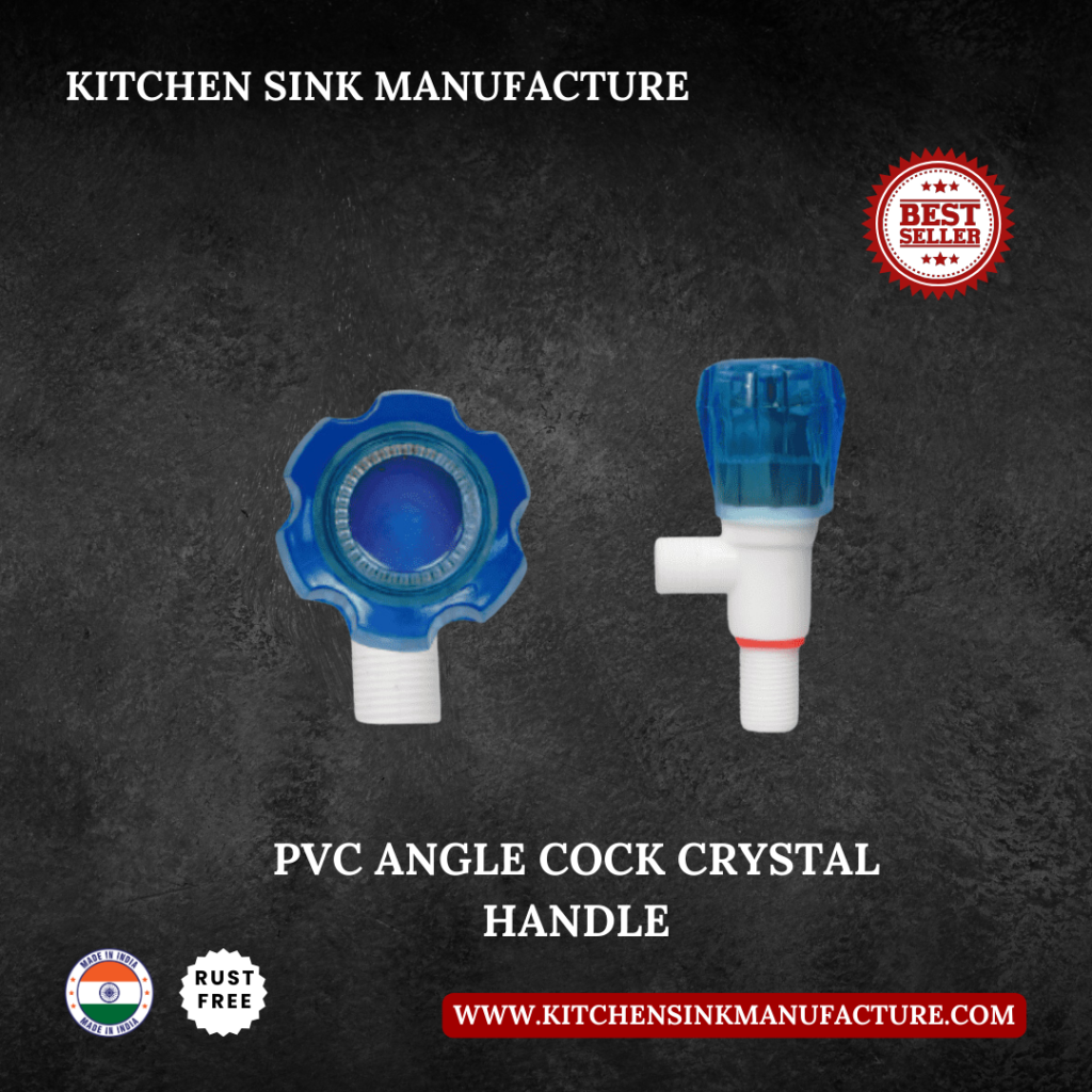 PVC Angle Cock Crystal Handle