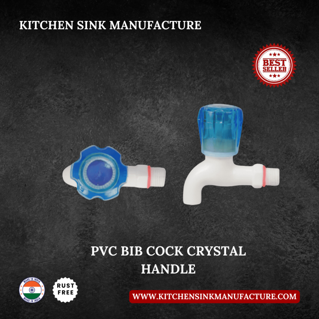 PVC Bib Cock Crystal Handle