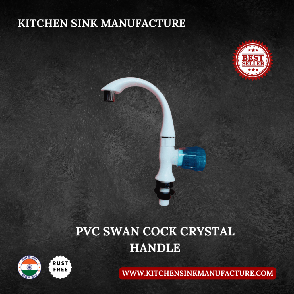 PVC Swan Cock Crystal Handle